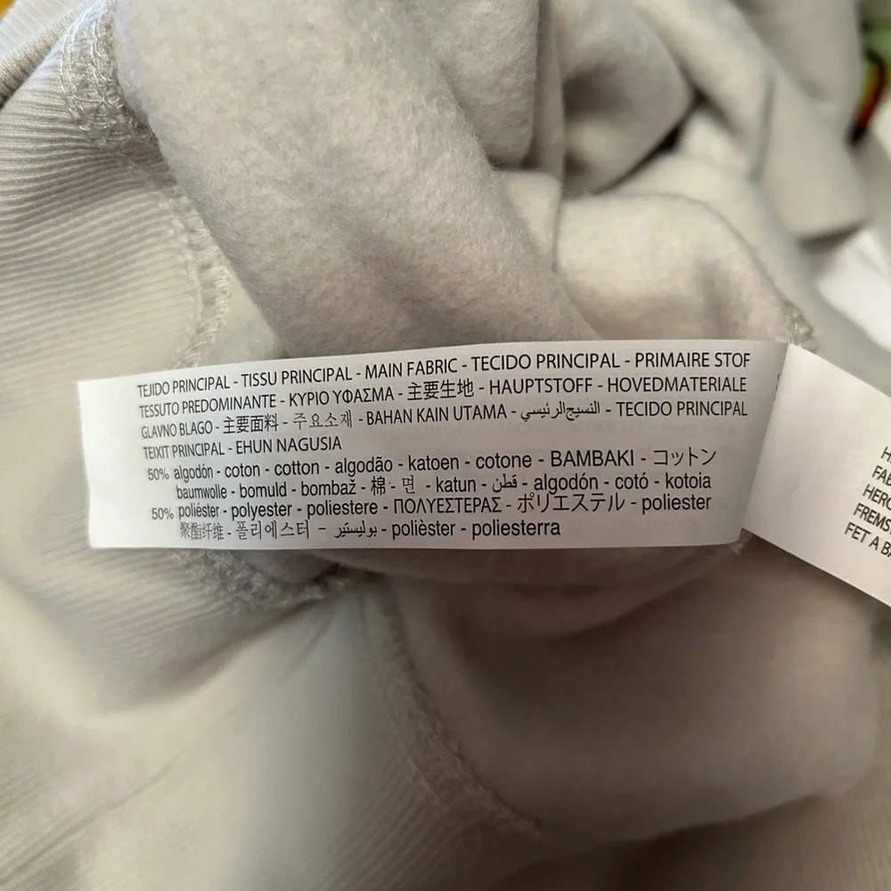 ZARA Turtleneck Sweater Top Classic Fleece Beige Ecologically Grown Oversized - Picture 11 of 16